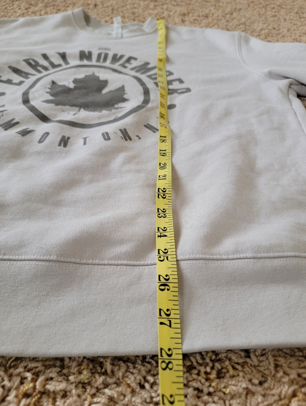 The Early November Mens/Womens Beige Emo Concert Pullover Sweatshirt! Size Large - Picture 5 of 8